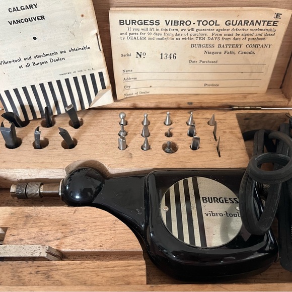 Antique 1946 burgess battery company vibro tool - Picture 2 of 2